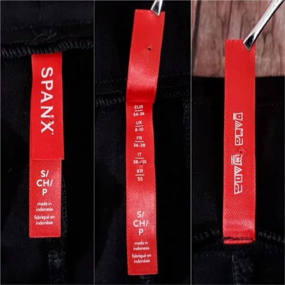 Spanx Womens Size Small The Perfect Pant Slim Straight Stretch Black 20254R - Picture 9 of 11